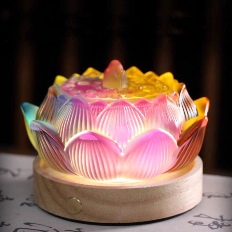 Handmade Lotus Colored Glazed Incense Burner