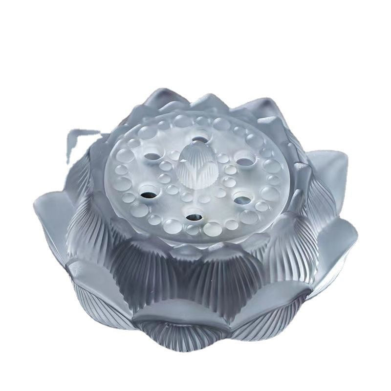 Handmade Lotus Colored Glazed Incense Burner