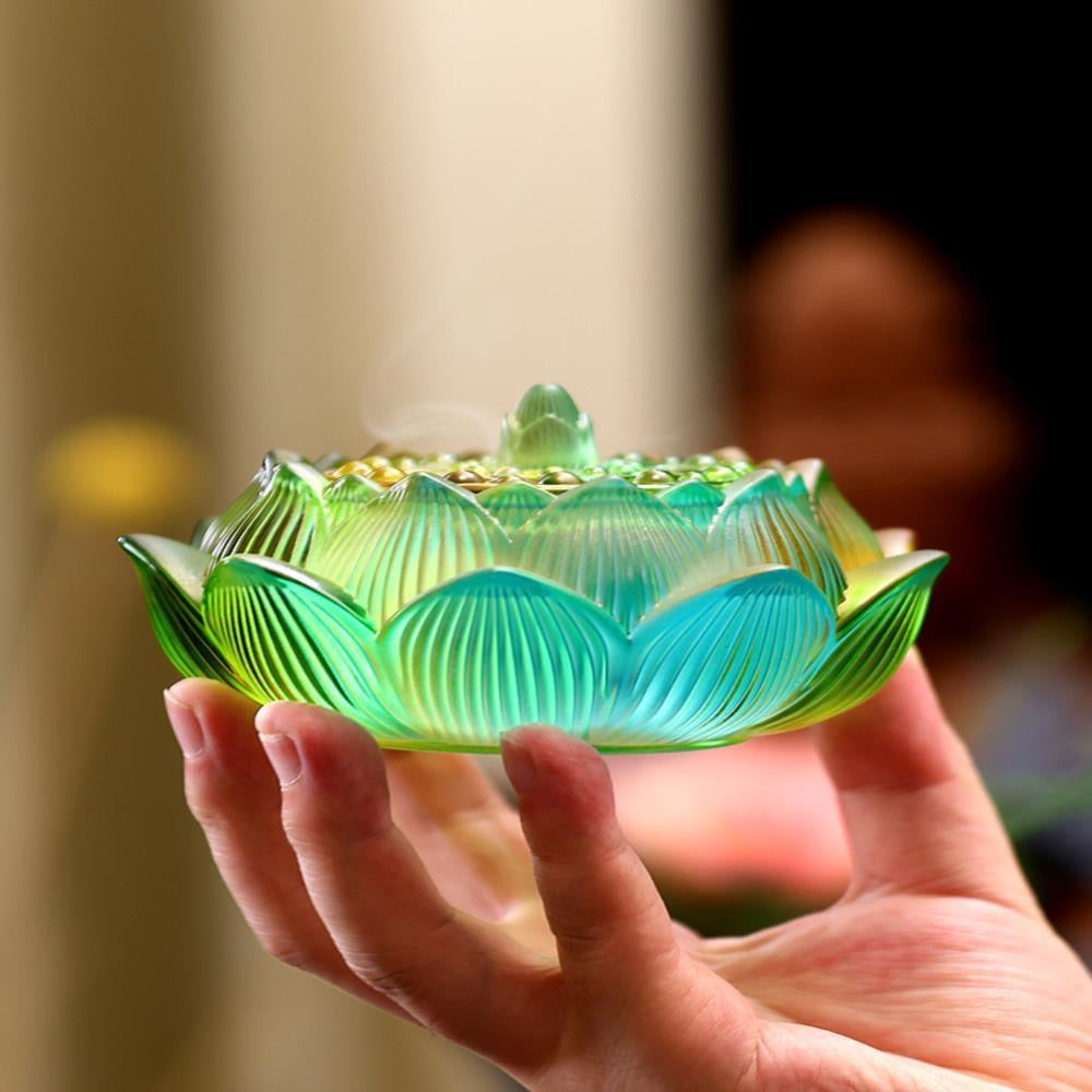 Lotus Incense Burner for Meditation and Air Purification