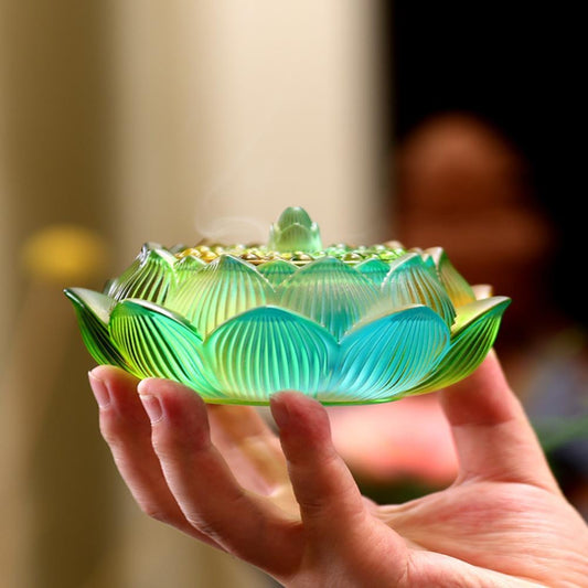 Lotus Incense Burner for Meditation and Air Purification